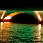 Einweihung der illuminierten Stadtbrücke Schwedt/Oder