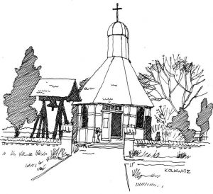 Kapelle-Peenemünde Usedom, Zeichnung von Clemens Kolkwitz